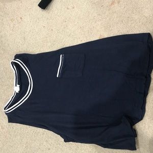 navy tank top